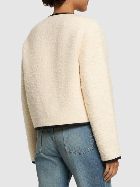 Logan fuzzy wool blend jacket