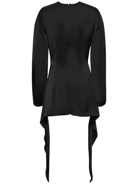 Louie satin cutout mini dress
