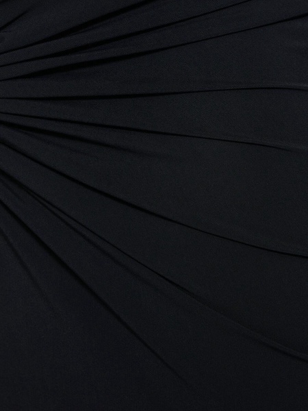 Pierced Orbit long lycra halter dress