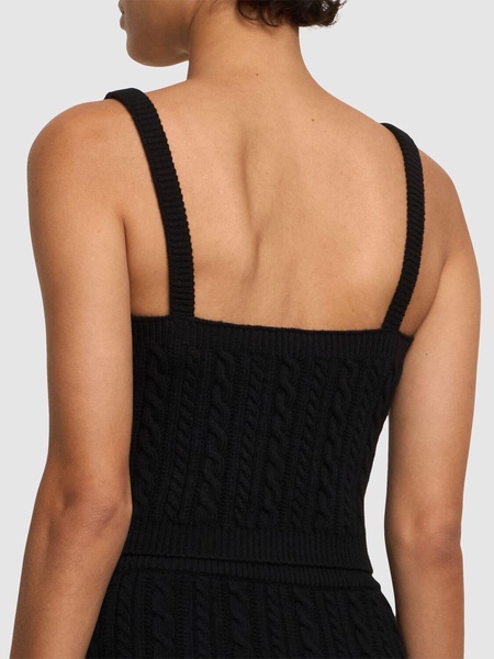 Wool knit top