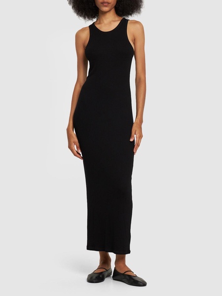 Tikea viscose jersey long tank dress