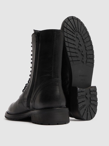 40mm Danny leather combat boots