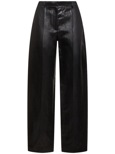 Linen blend balloon pants