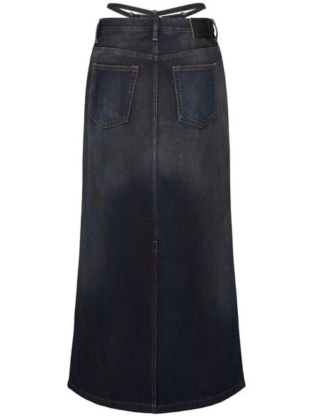 Talia denim long skirt