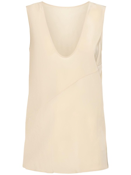 Silk tank top w/scarf