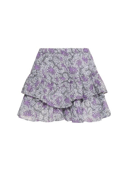 Jocadia printed cotton voile mini skirt
