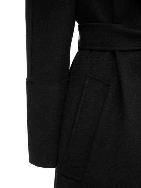 Elisa wool belted long coat