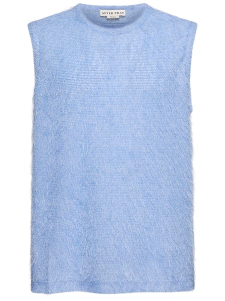 Hairy knit vest