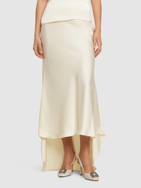 70mm Hangisi satin slingback pumps