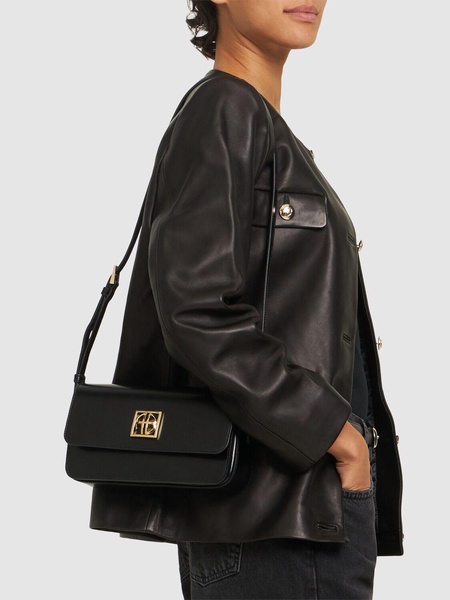 Elly high-shine leather crossbody bag