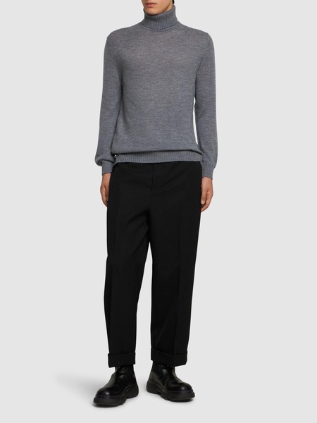 Extrafine wool turtleneck sweater