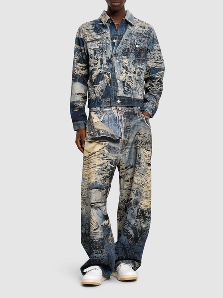 Rye TLO Torn scribble denim jacket