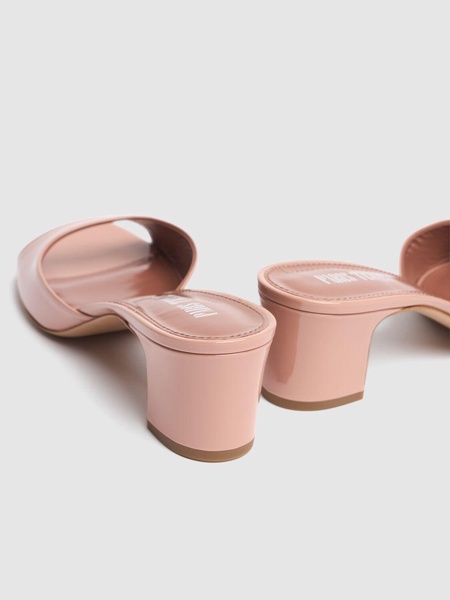 50mm Lara patent leather mules