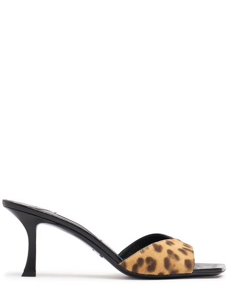 70mm Skye pony skin mules