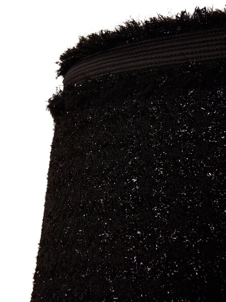 Lurex tweed mini skirt