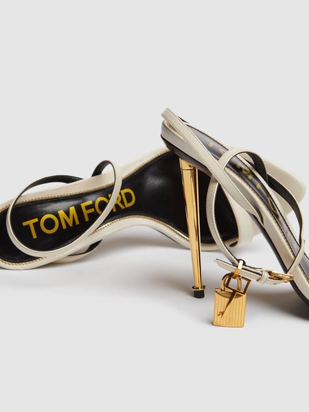 105mm Padlock leather sandals