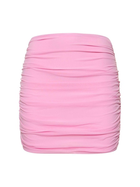 Livia stretch georgette mini skirt