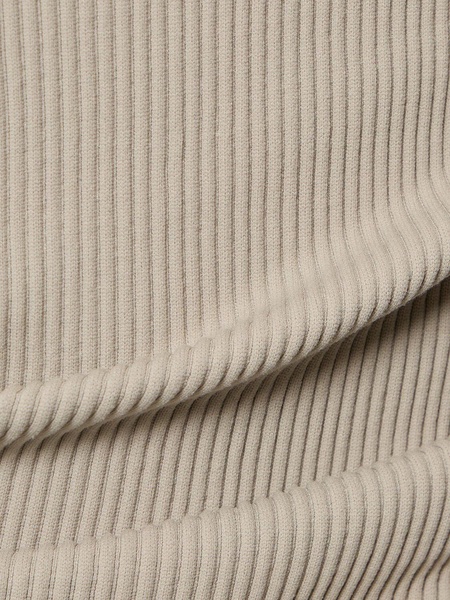 Ribbed jersey top w/ double straps