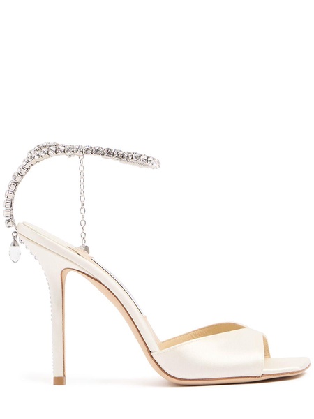 100mm Saeda satin sandals
