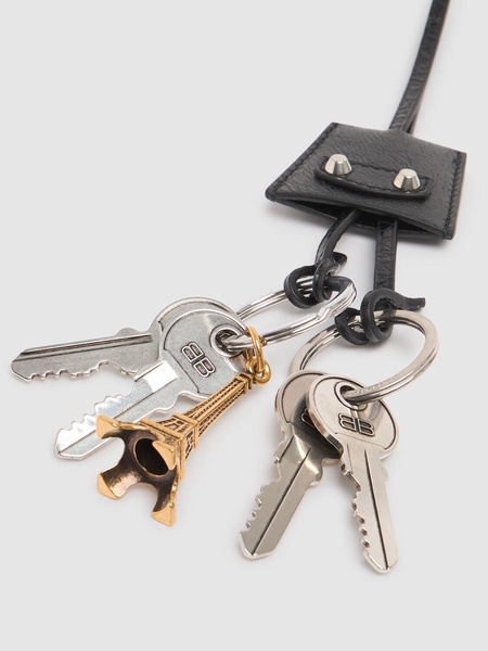 Eiffel Le City leather charm key holder