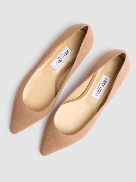 10mm Romy suede ballerina flats