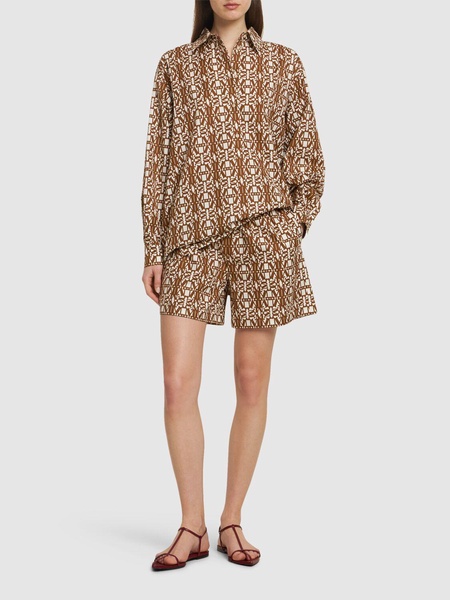 Gallura printed poplin shirt