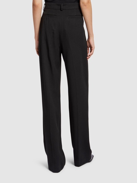Hello pleated viscose wide pants