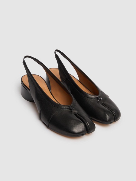 30mm Tabi leather slingbacks