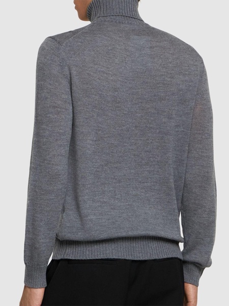 Extrafine wool turtleneck sweater