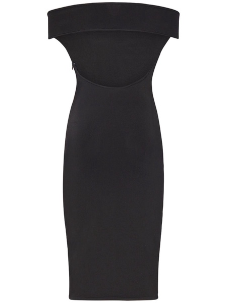 Knit viscose midi dress