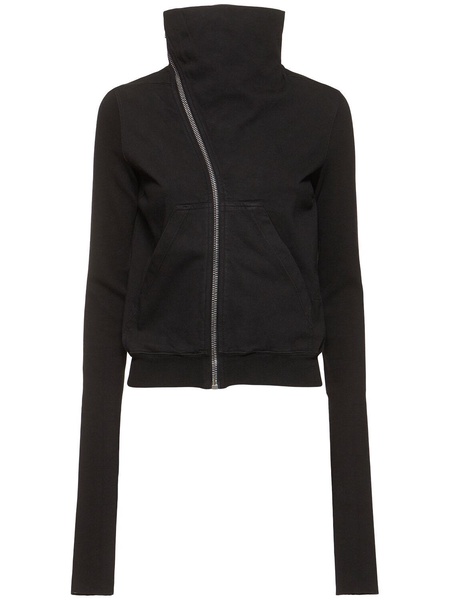 Mountain jersey zip-up cotton sweatshirt