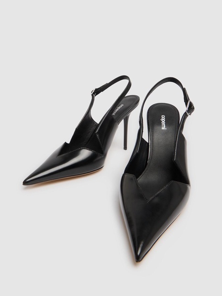105mm Star cut-out leather heels