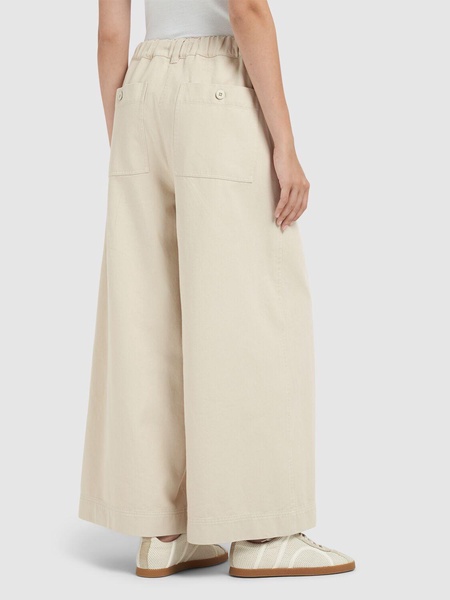 Disco cotton drill wide pants