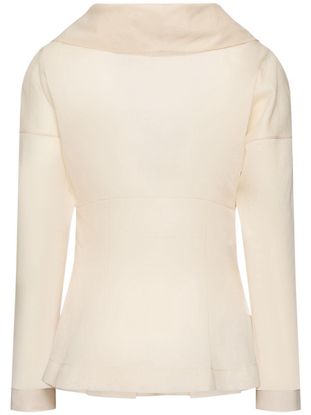 Sheer cotton organza shirt