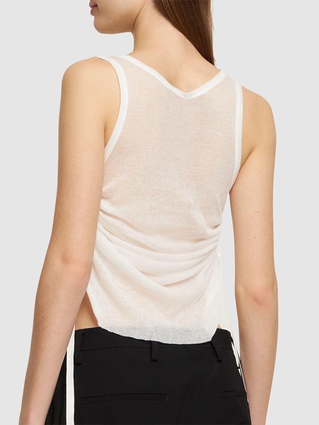 Mara ribbed cotton tank top