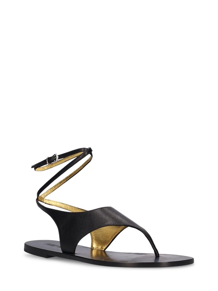 5mm Amalfi leather flat sandals