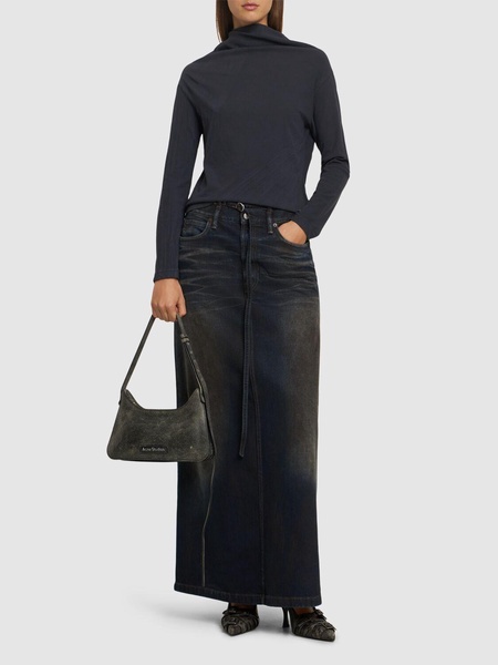 Talia denim long skirt