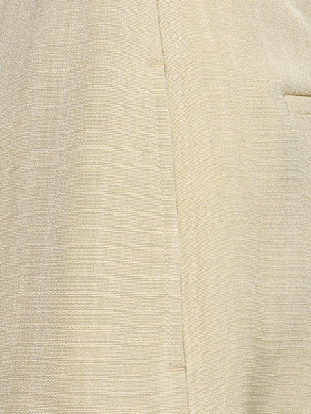 Fluid silk & viscose tailored wide pants