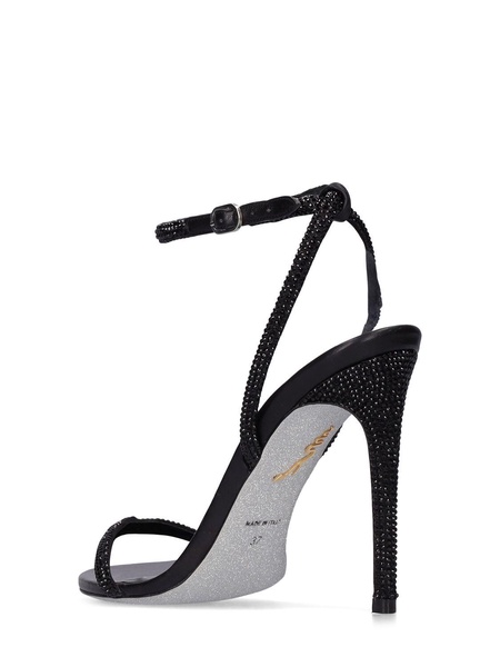 105mm Ellabrita satin & crystal sandals