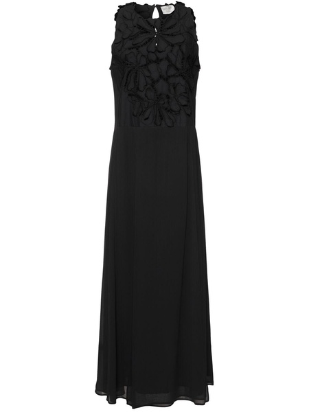 En fleur embroidered long dress