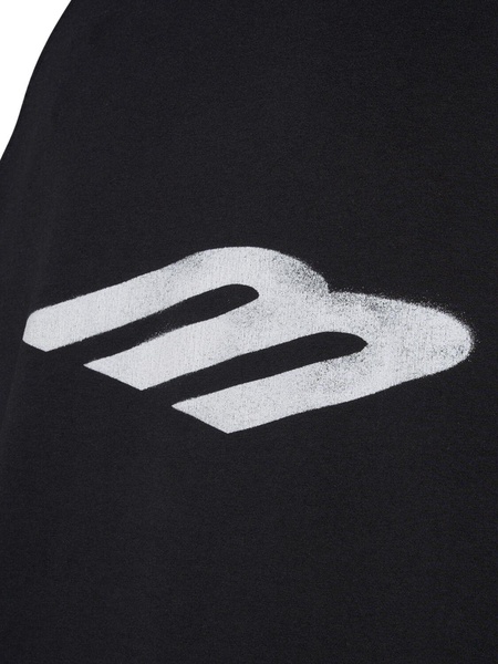 3B stencil hooded stretch cotton t-shirt
