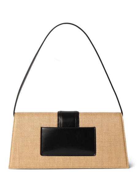 Le Bambino Long raffia effect bag