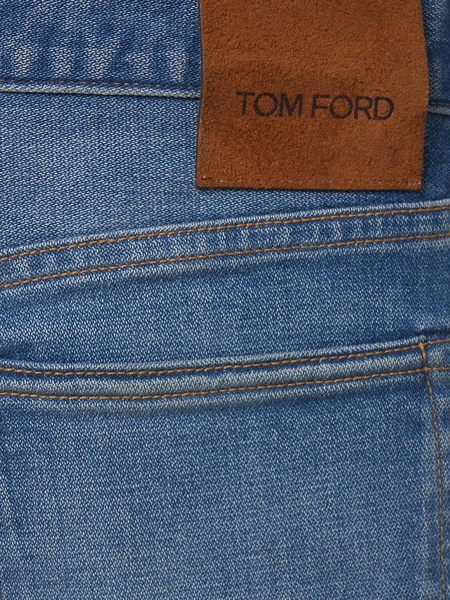 Broken denim twill jeans