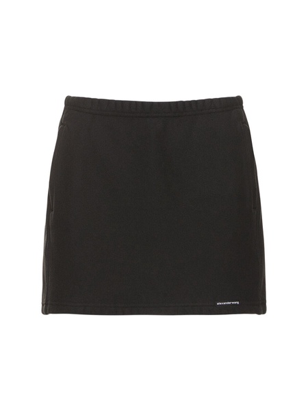 Cotton mini skirt w/ elasticated band