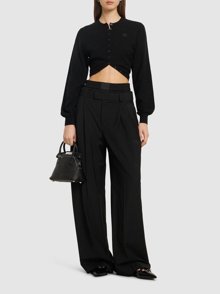 Cardigan w/ slit hem
