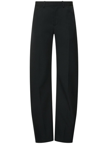 Mid rise bowed pants