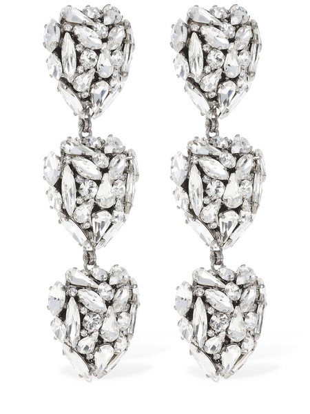 Crystal hearts earrings