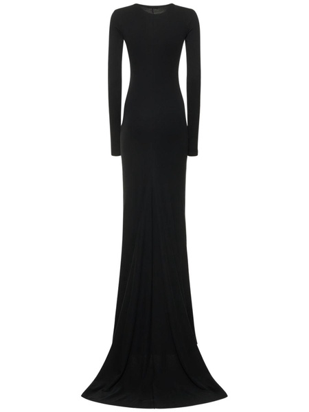 Jesse cotton jersey l/s long dress
