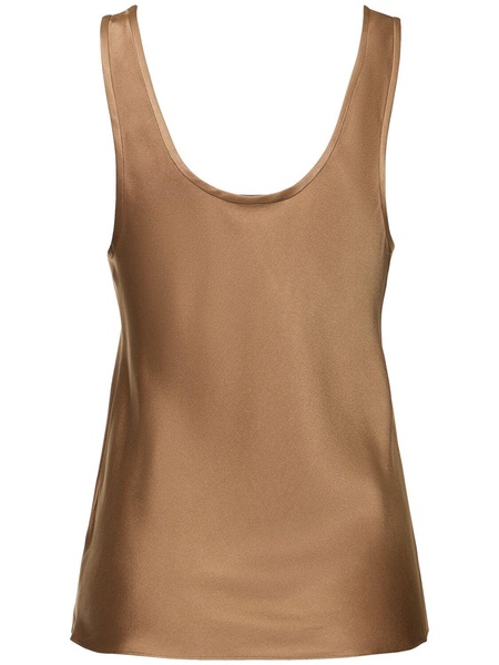 Lea silk satin tank top