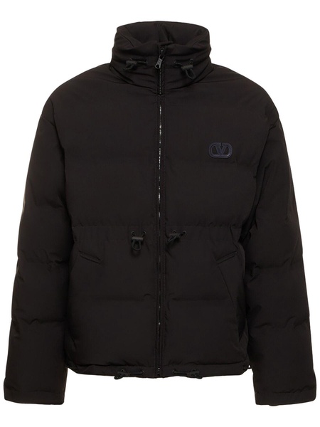V logo down jacket